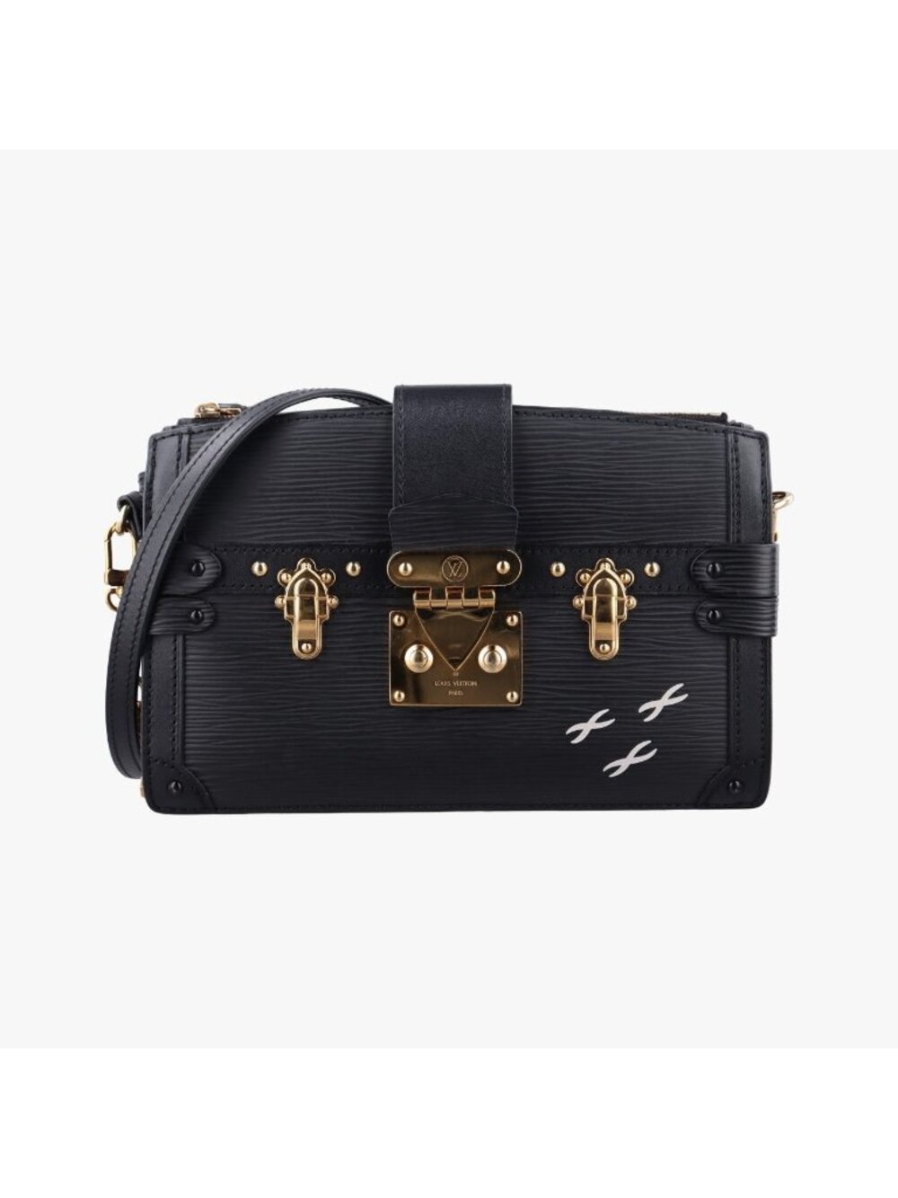 Louis Vuitton Trunk Clutch Black Epi and Present